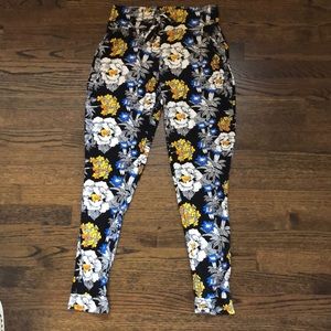 Floral joggers (never worn!)